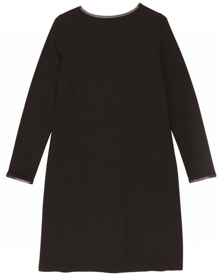 Marks & Spencer Damen-Etuikleid mit langen Ärmeln, Gr. 16, Schwarz