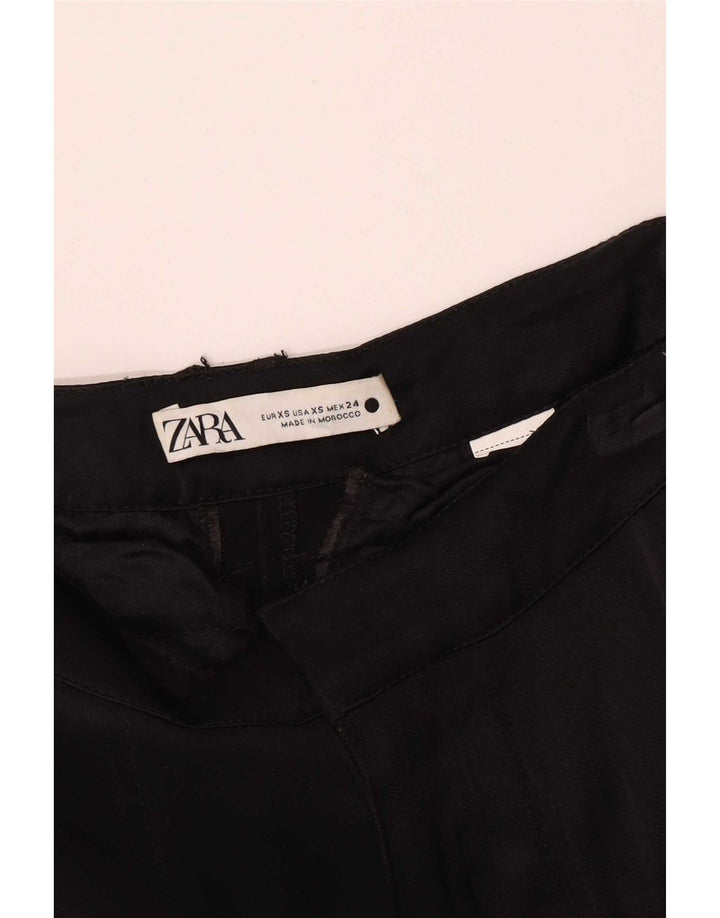 Zara Damen Joggers Cargohose XS W24 L30 Schwarz