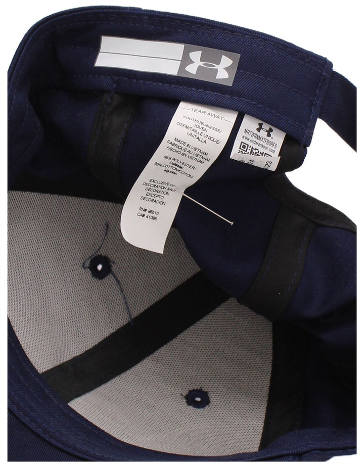Under Armour Baseballkappe mit Grafik für Jungen, Einheitsgröße, Marineblau, Polyester, Sport