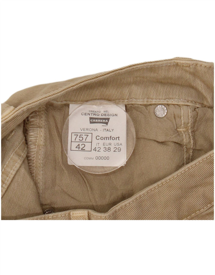 Carrera Damen Jeansshorts IT 42 Medium W29 Beige Baumwolle