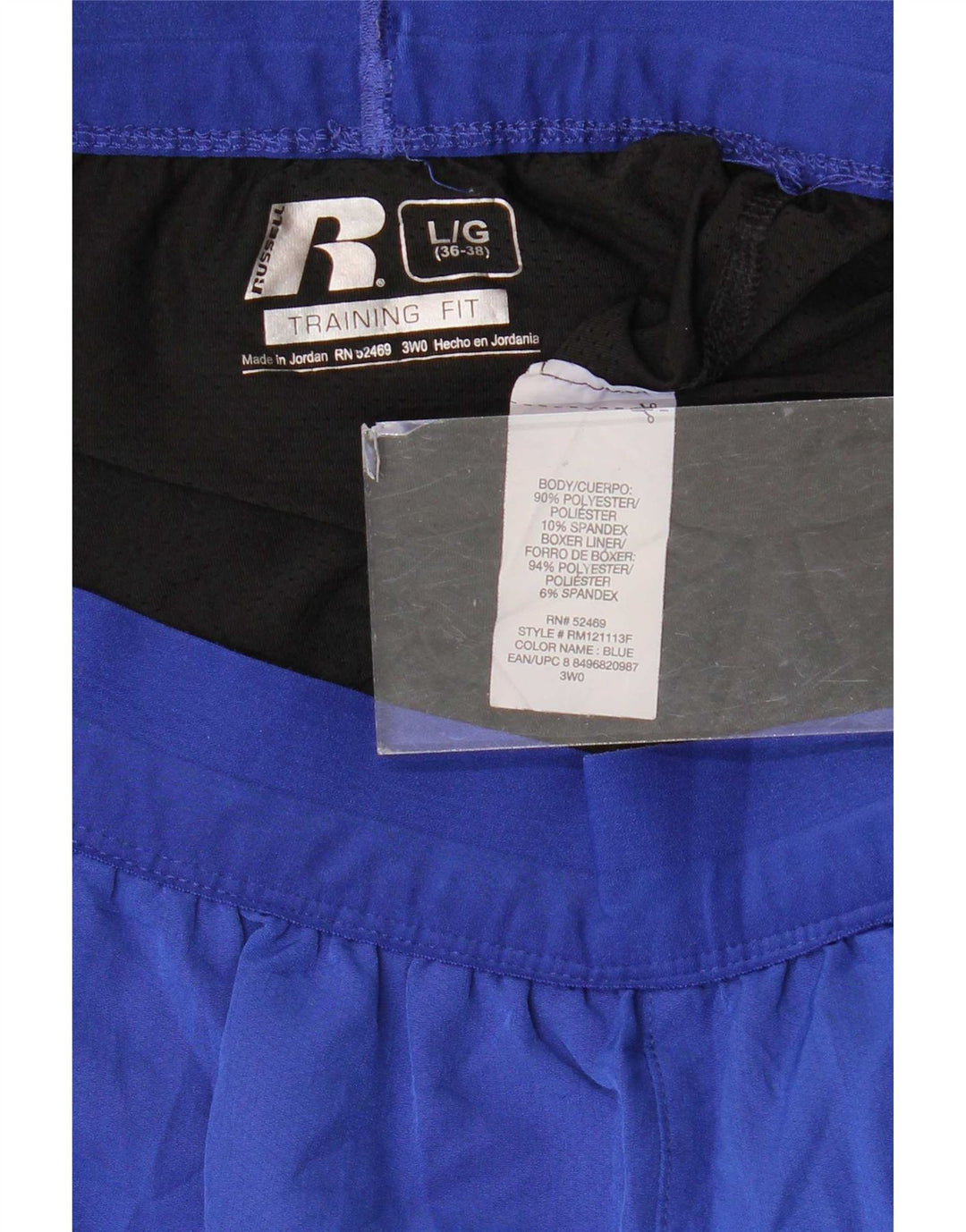 Russell Athletic Herren Dri-Power Sportshorts, groß, blau, Polyester