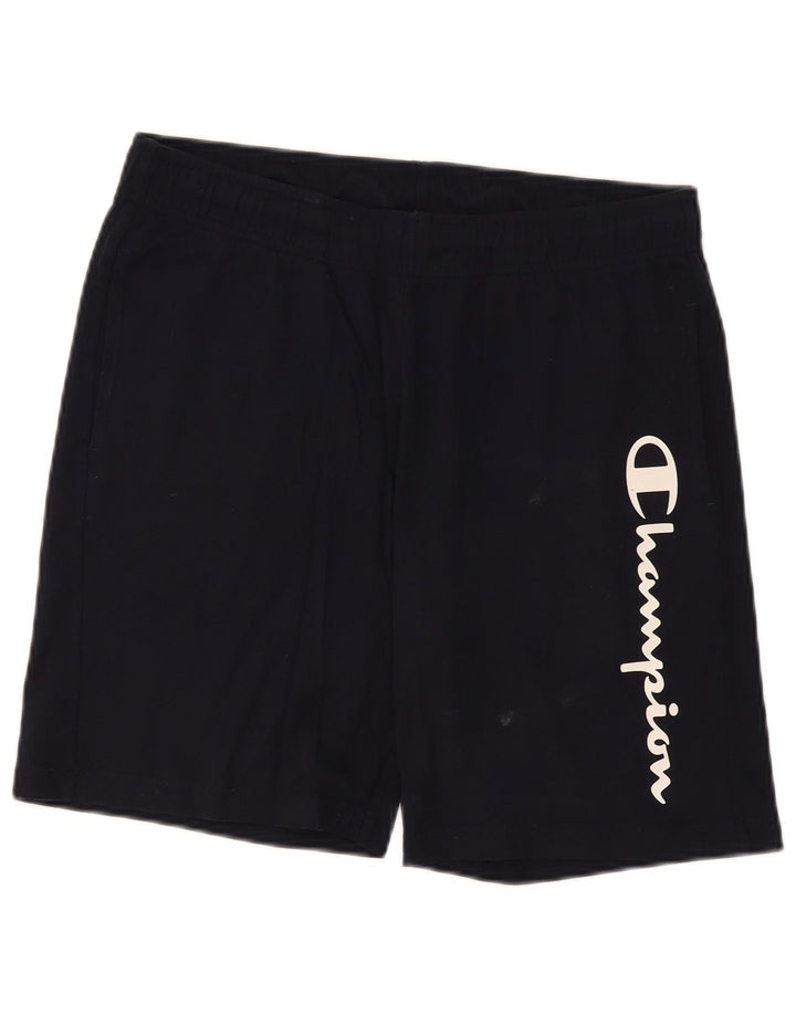 Champion Herren Sportshorts mit Grafik, Größe L, Marineblau