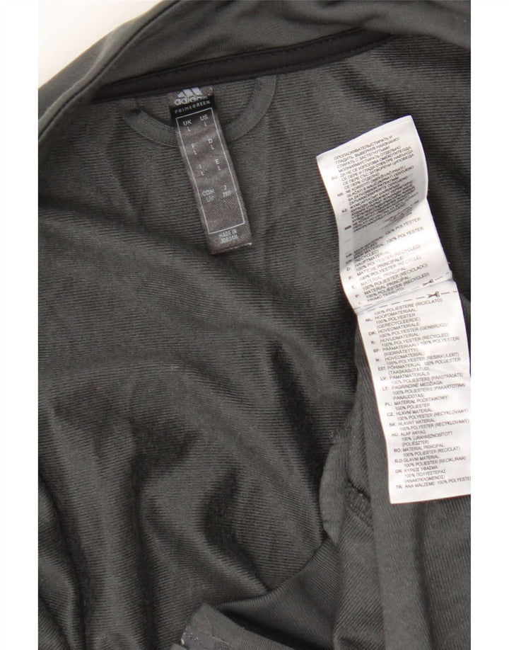 Adidas Herren Primegreen Trainingsanzug Top Jacke Large Grau Polyester