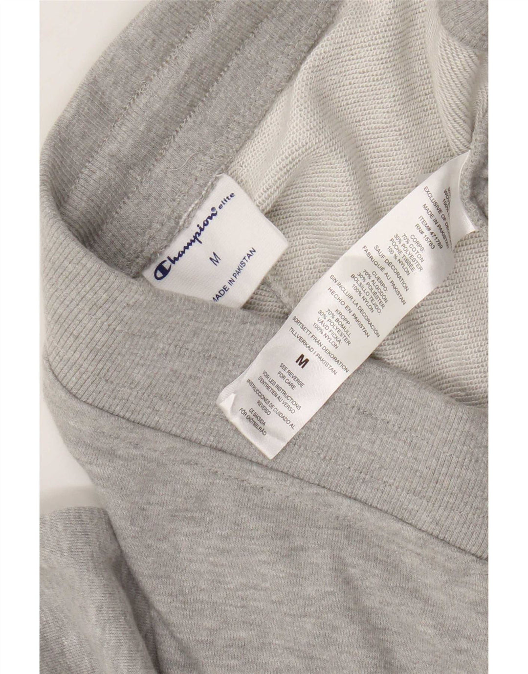 Champion Herren-Cargo-Trainingshose, Jogginghose, mittelgrau gefleckte Baumwolle