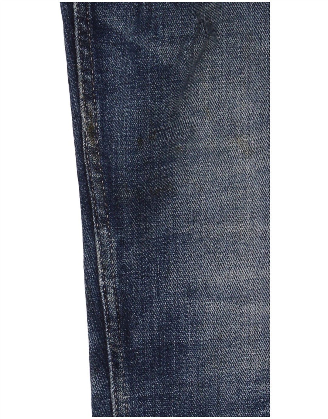 Replay Damen Crop Distressed Slim Jeans W30 L26 Blau