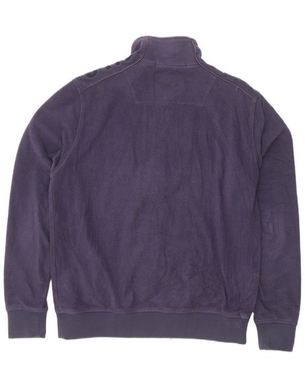 North Sails Herren-Fleecejacke mit Grafik, UK 42, XL, Marineblau, Polyester