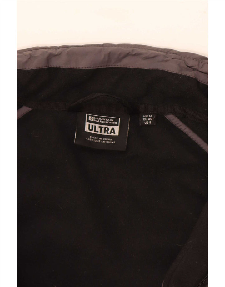 Mountain Warehouse Fleecejacke für Damen, UK 12, Mittelschwarz, Farbblock