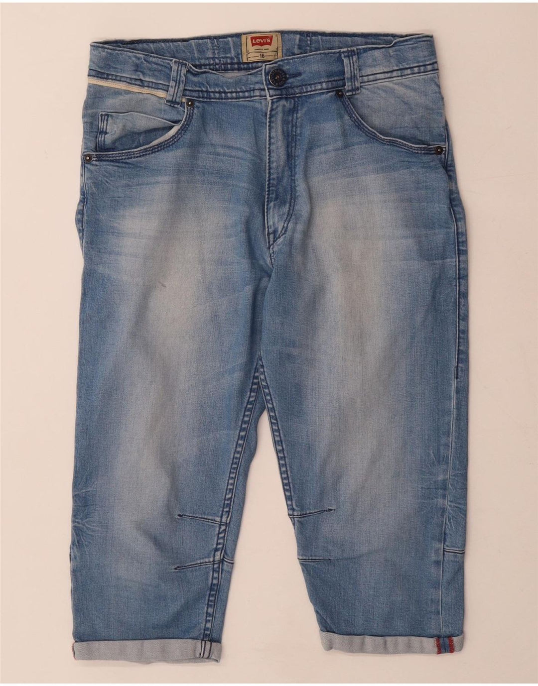 Levi's Capri-Jeans für Jungen, 15–16 Jahre, W30 L16, blaue Baumwolle