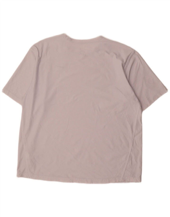 Nike Herren Dri Fit T-Shirt Top UK 42/44 Large Weiß Polyester