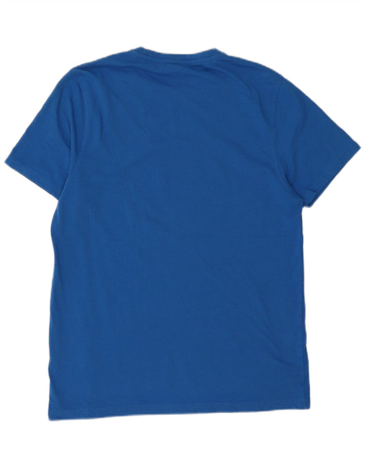 Mountain Warehouse Grafik-T-Shirt-Oberteil für Herren aus mittelblauer Baumwolle