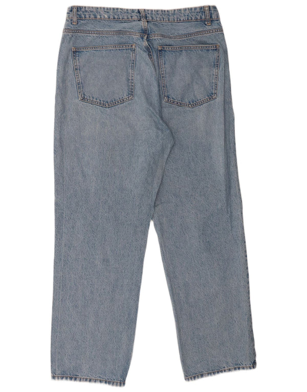 Zara Damen Straight Jeans EU 46 XL W36 L29 Blau
