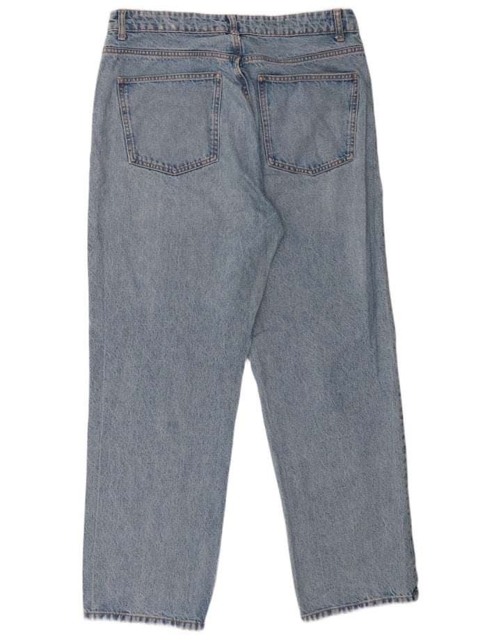 Zara Damen Straight Jeans EU 46 XL W36 L29 Blau