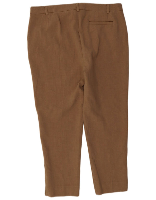 Marks & Spencer Damen The Mia Cropped Hose UK 16 Large W36 L25 Beige