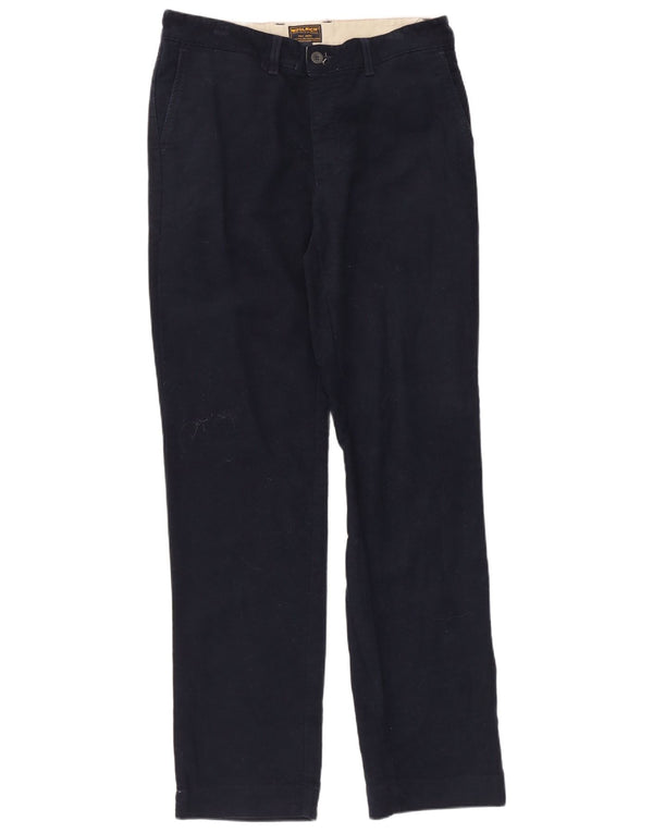 Woolrich Gerade Chinohose für Herren, W33, L33, marineblaue Baumwolle