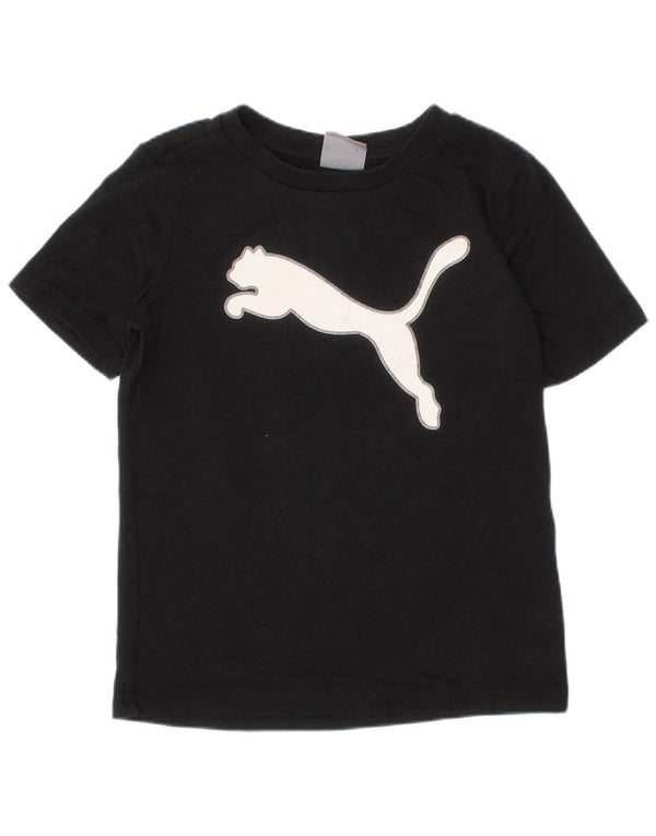 Puma Jungen Graphic T-Shirt Top 3-4 Jahre Schwarz