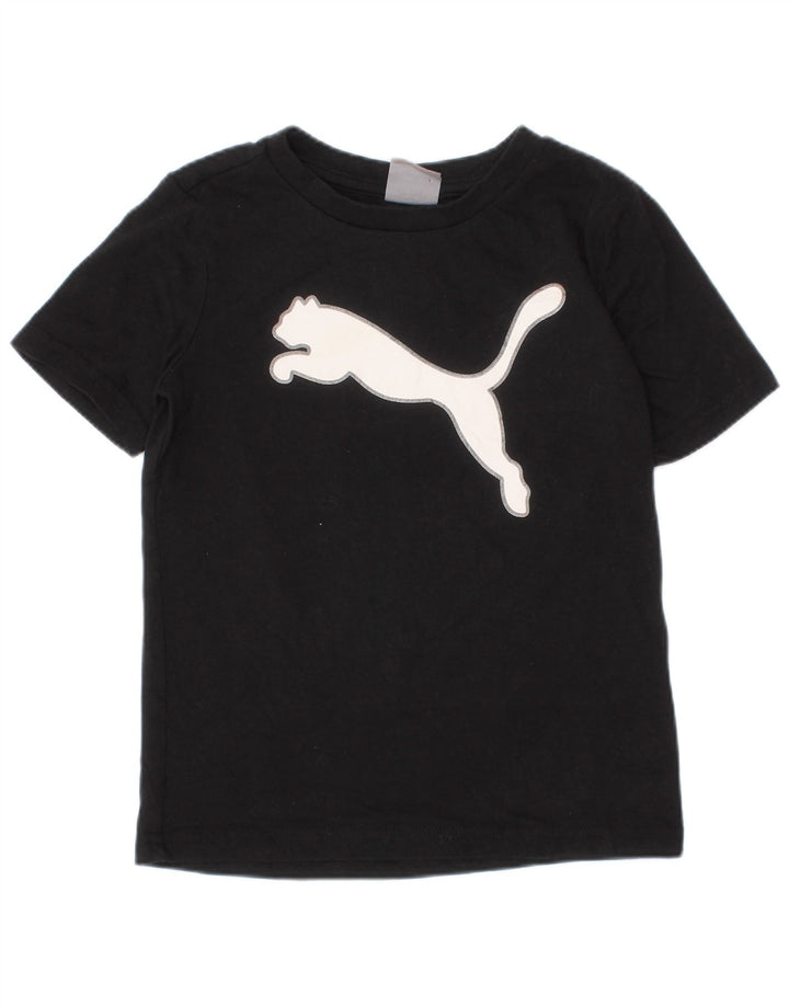 Puma Jungen Graphic T-Shirt Top 3-4 Jahre Schwarz