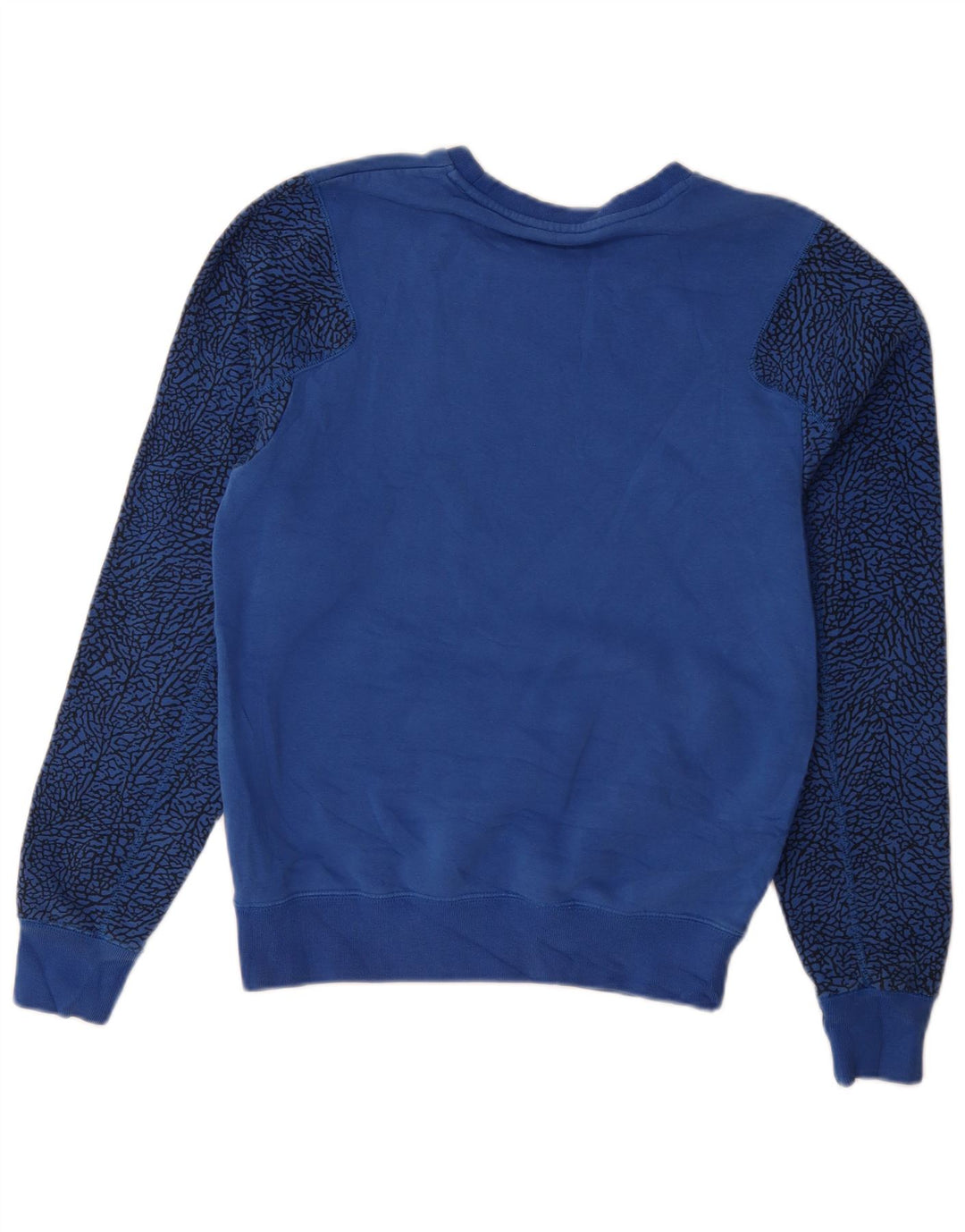 Jordan Herren-Sweatshirt mit abstraktem Muster, klein, aus blauer Baumwolle