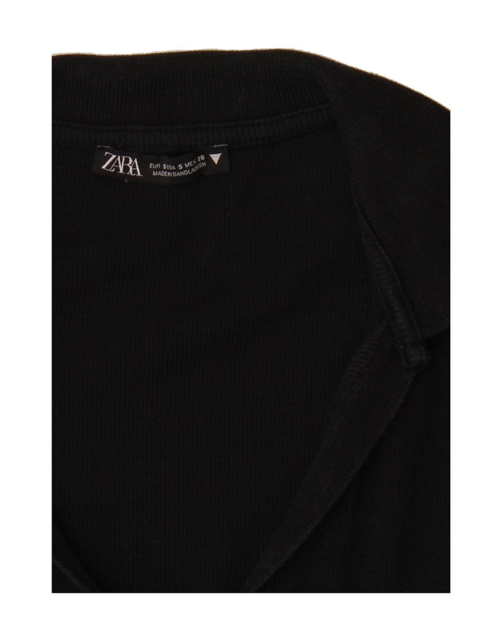 ZARA Womens Polo Dress UK 10 Small Black Vintage Zara and Second-Hand Zara from Messina Hembry 