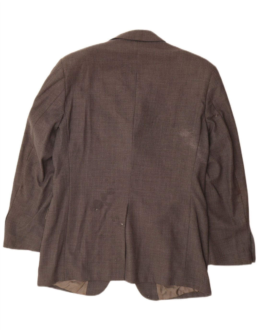 Marks & Spencer Herren-Blazer mit 3 Knöpfen, UK 38, mittelgraue Schurwolle