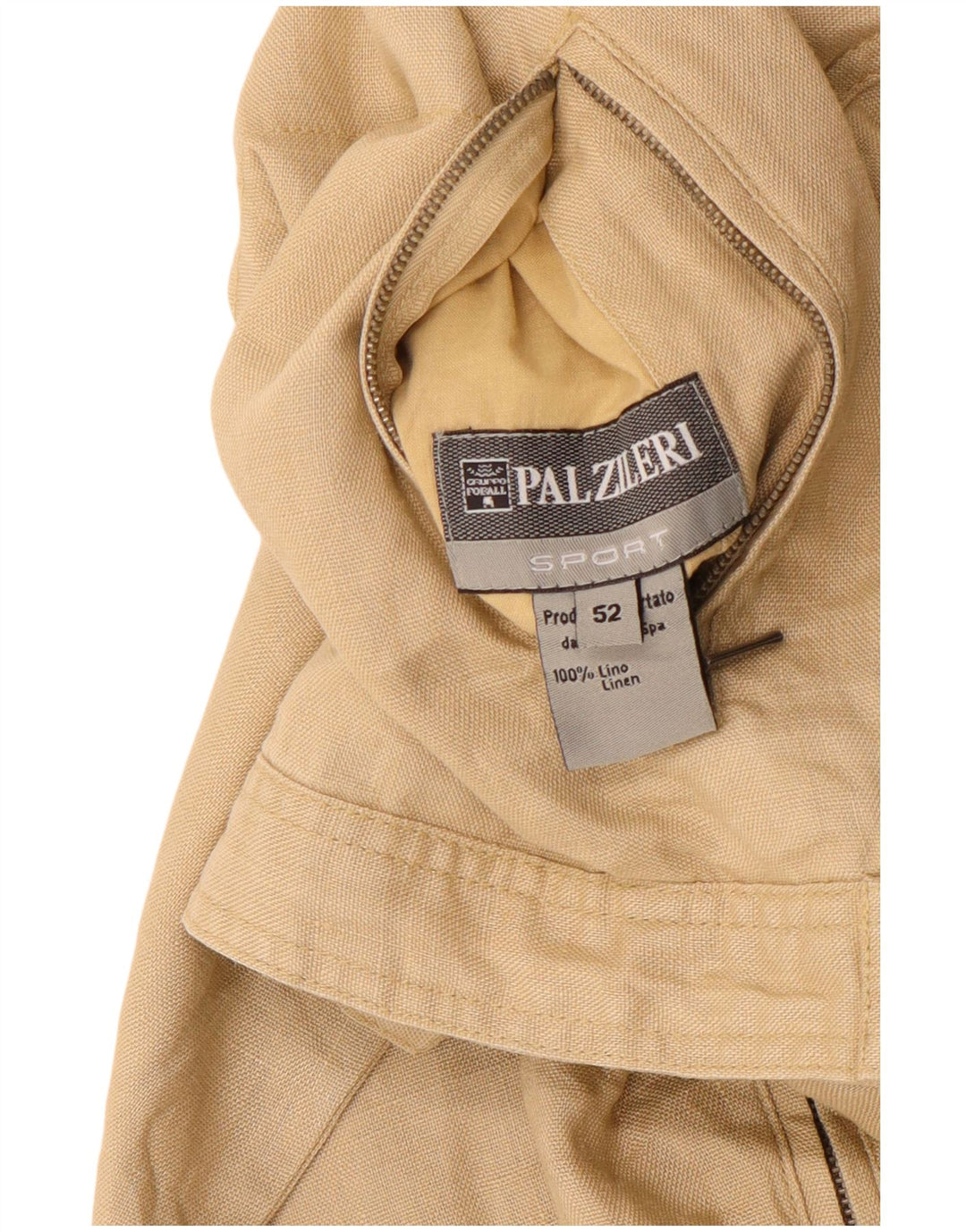 Pal Zileri Damen Utility-Jacke IT 52 2XL Beige Leinen