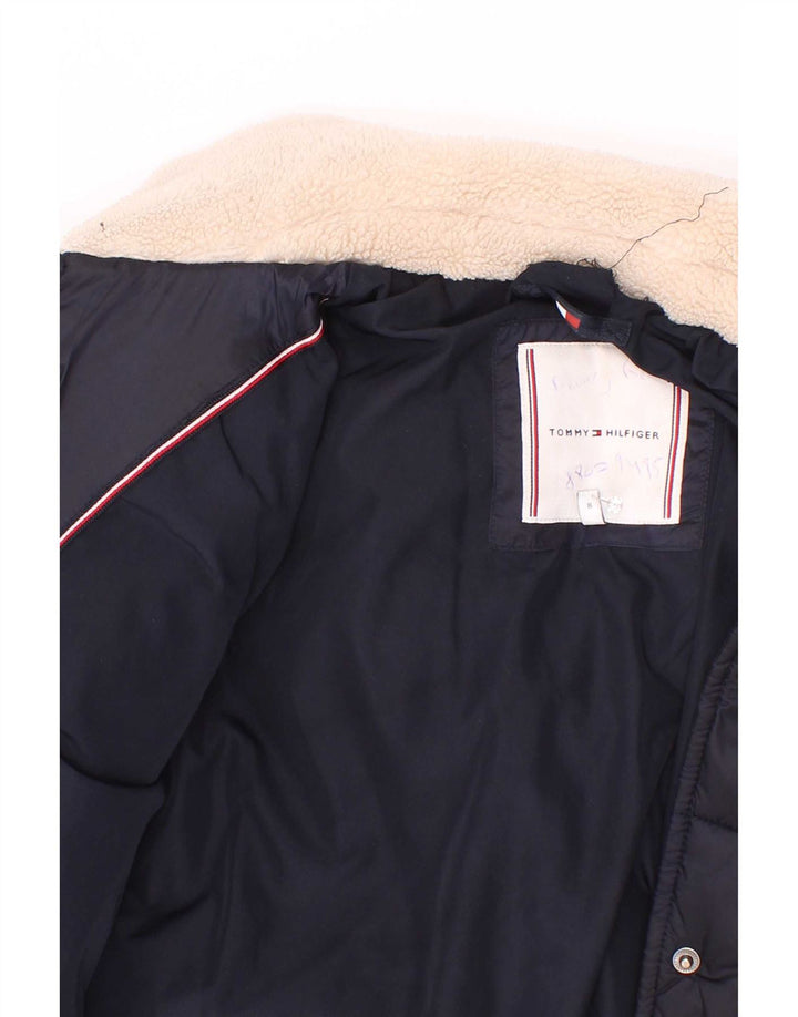 Tommy Hilfiger Wattierte Jacke für Mädchen, 7–8 Jahre, Marineblau, Polyester