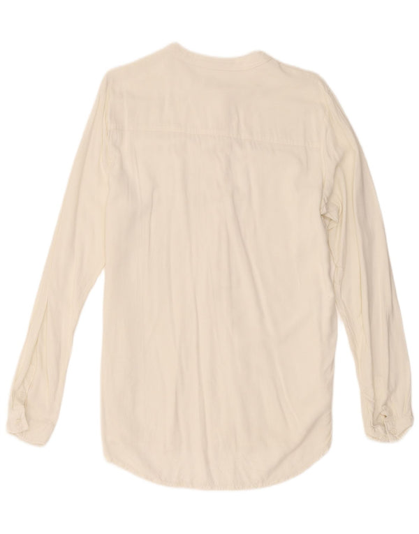 Dack's Longline-Pulloverhemd für Damen, UK 16, Größe L, gebrochenes Weiß, Viskose