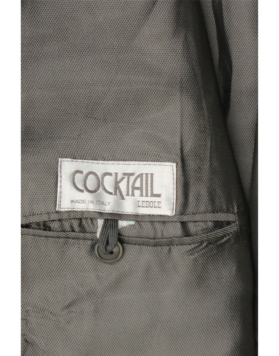 Lebole Herren 1-Knopf-Blazerjacke UK 42 XL Schwarz