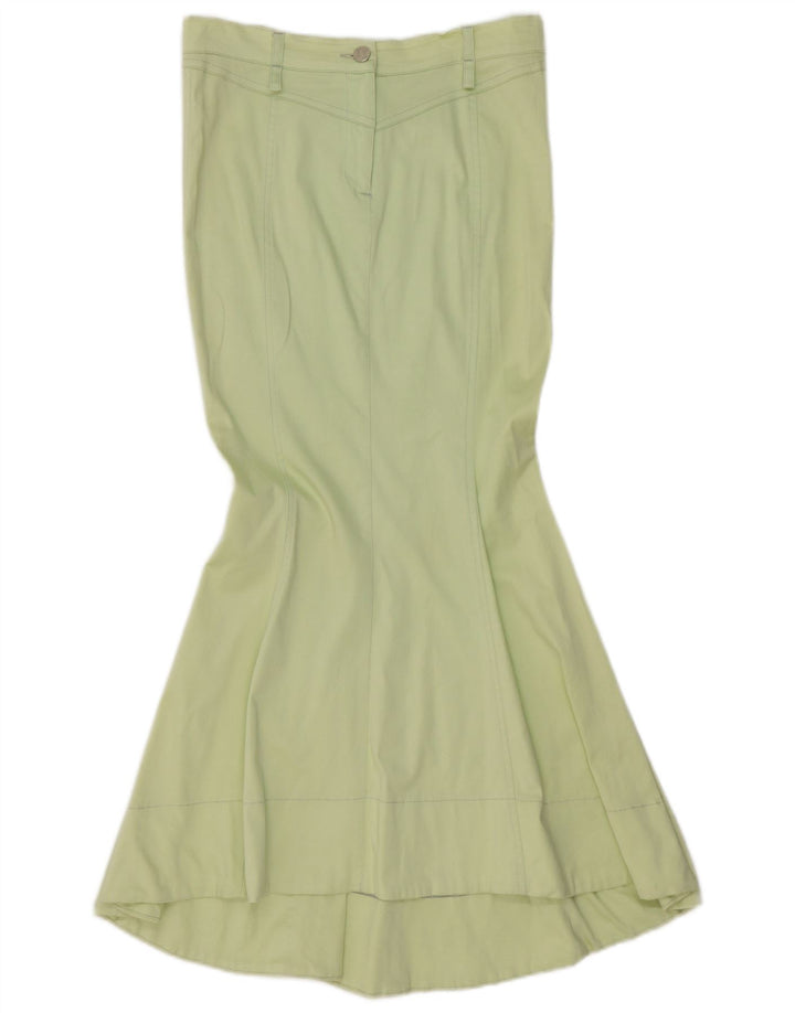Roccobarocco Damen Meerjungfrauenrock IT 42 Medium W28 Grüne Baumwolle