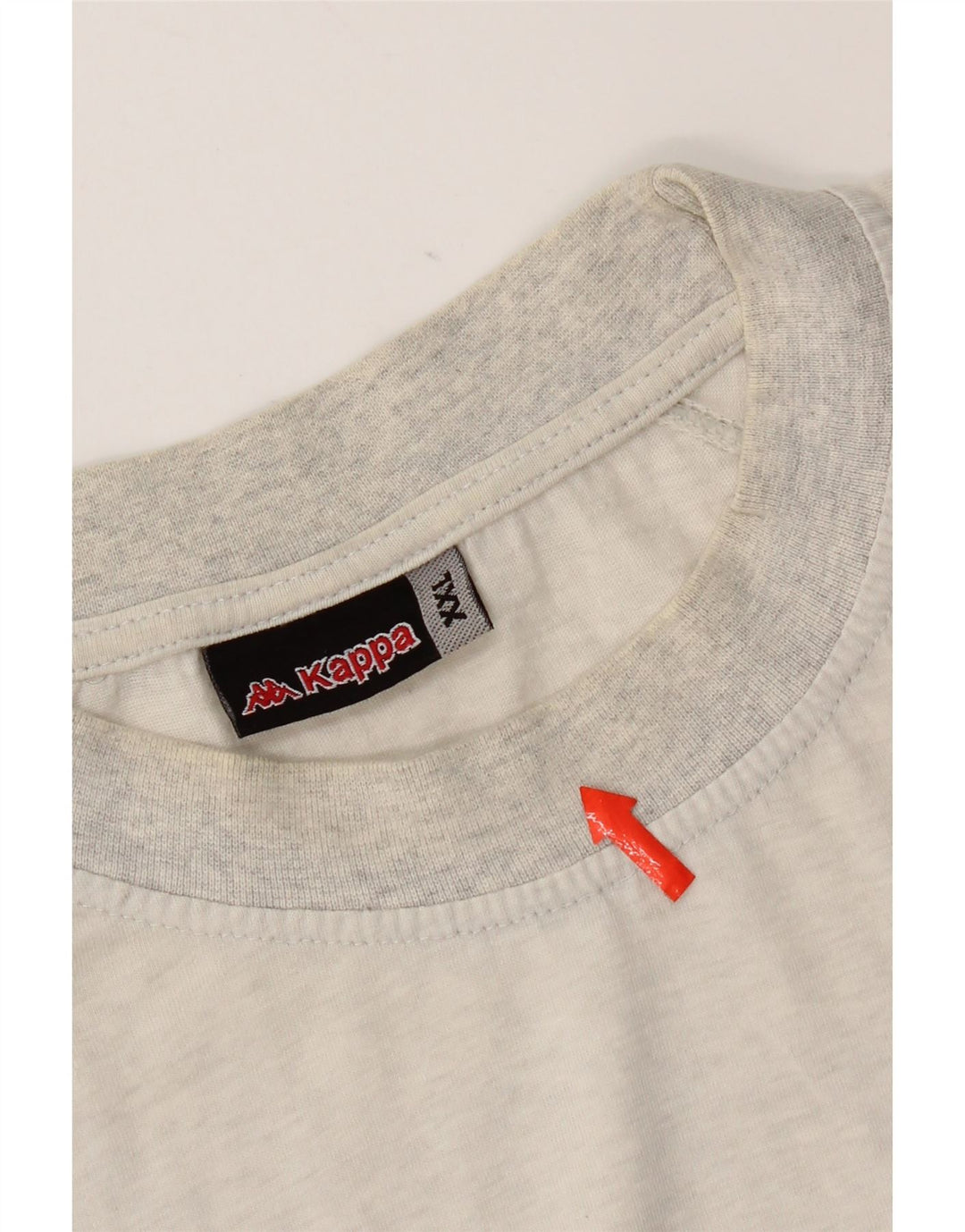 Kappa Herren T-Shirt Top 2XL Grau meliert Baumwolle