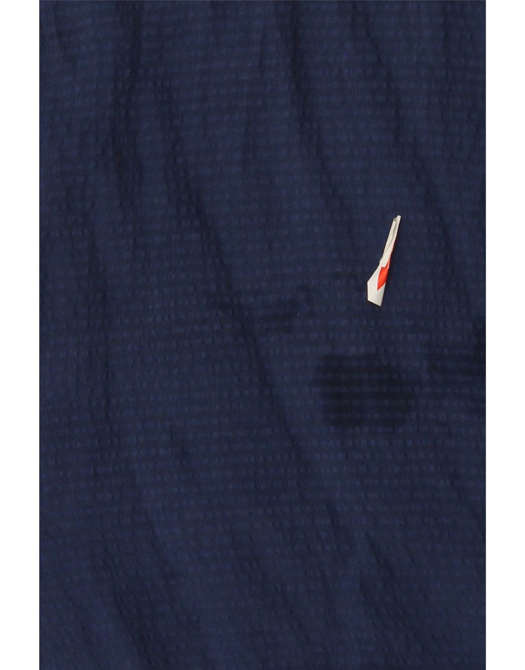Vintage Herren Kurzarmhemd Medium Navy Blue Seide