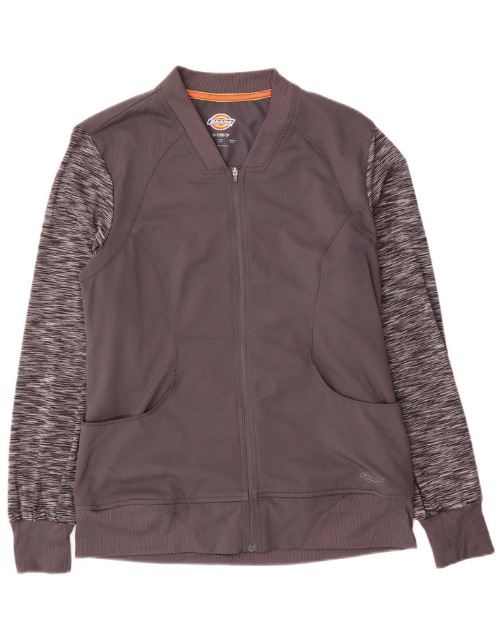 Dickies Herren-Trainingsanzug-Oberteil, Jacke, klein, grau geflecktes Polyester
