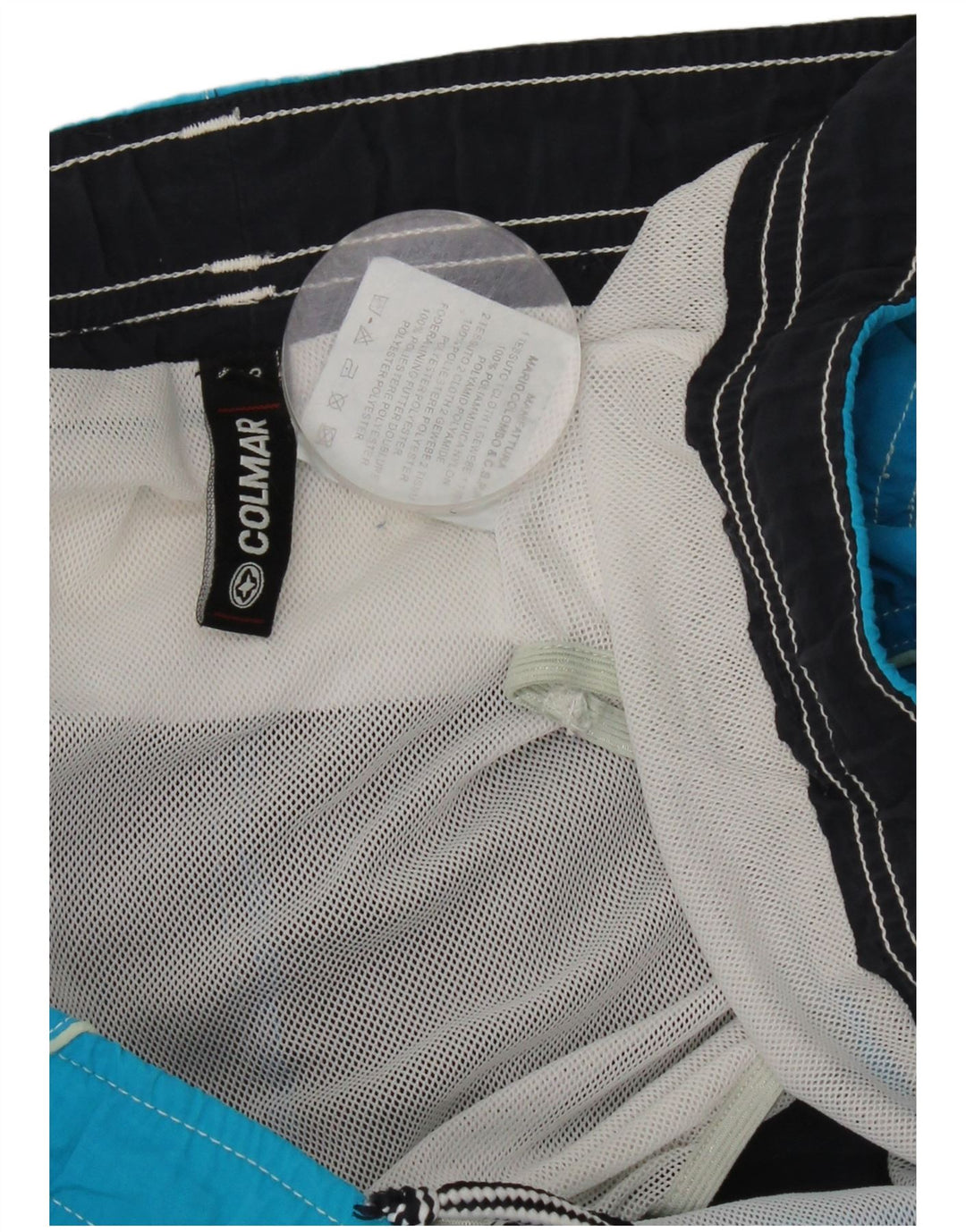 Colmar Damen Badeshorts IT 48 XL Blau Colourblock Polyamid