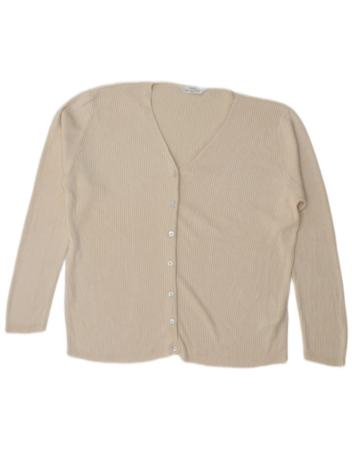 Marks & Spencer Damen-Übergröße-Pullover, Gr. 18, XL, Off-White-Seide