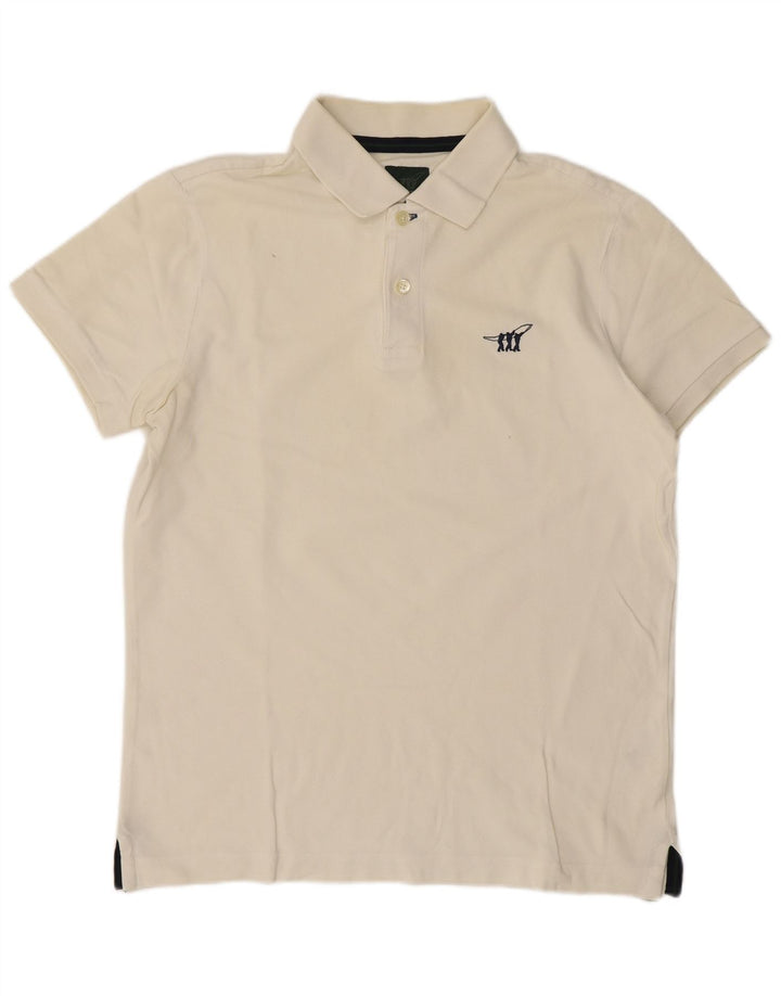 Henry Cottons Herren-Poloshirt, kleine weiße Baumwolle