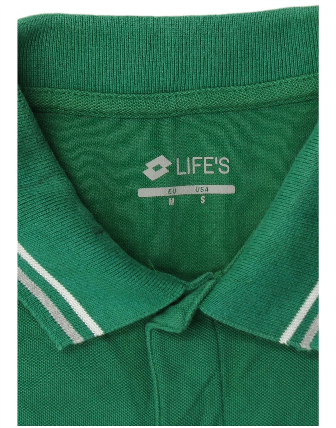 LOTTO Herren-Poloshirt, klein, grüne Baumwolle