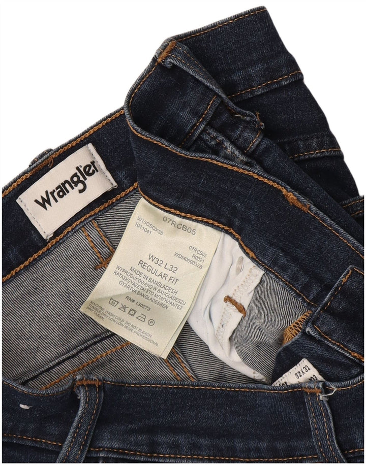Wrangler Herren-Jeans mit normaler Passform, gerade Passform, W32, L32, marineblau, Baumwolle