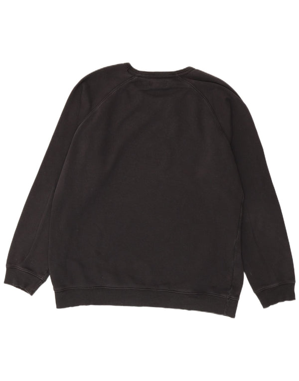 Adidas Mens Graphic Sweatshirt Jumper XL Black Cotton