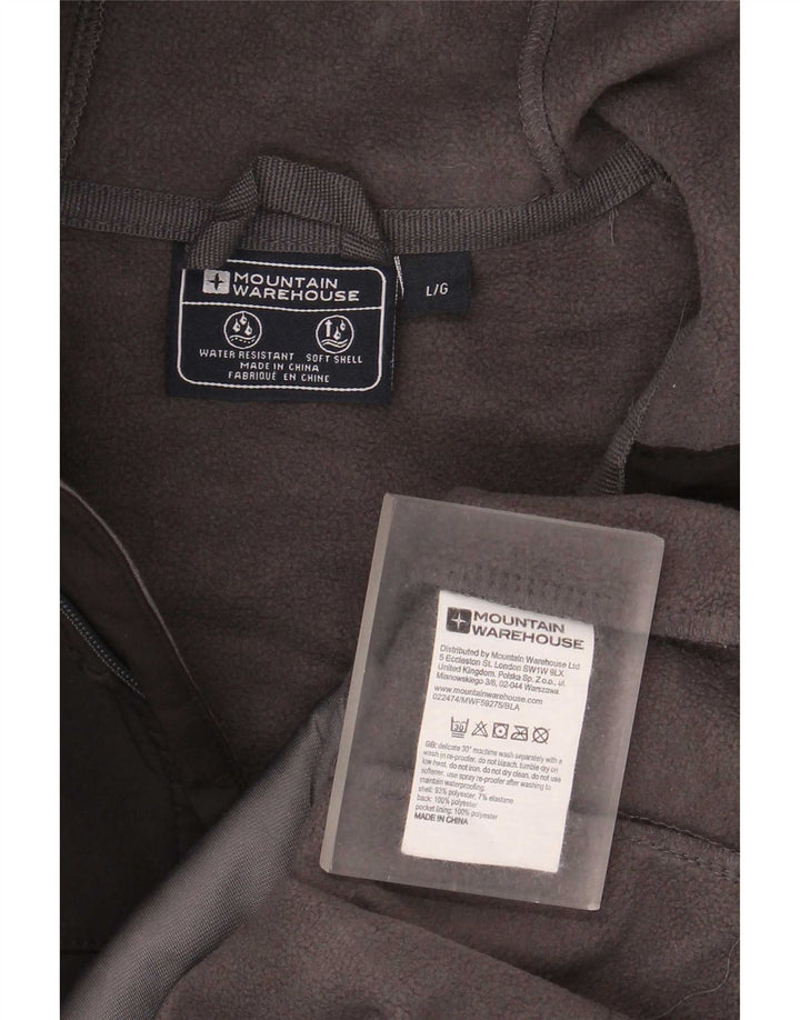 Mountain Warehouse Herren-Windjacke mit Kapuze, Größe 40, Schwarz