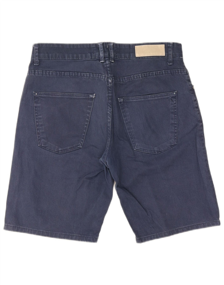 Zara Herren Jeansshorts EU 40 Medium W31 Marineblau
