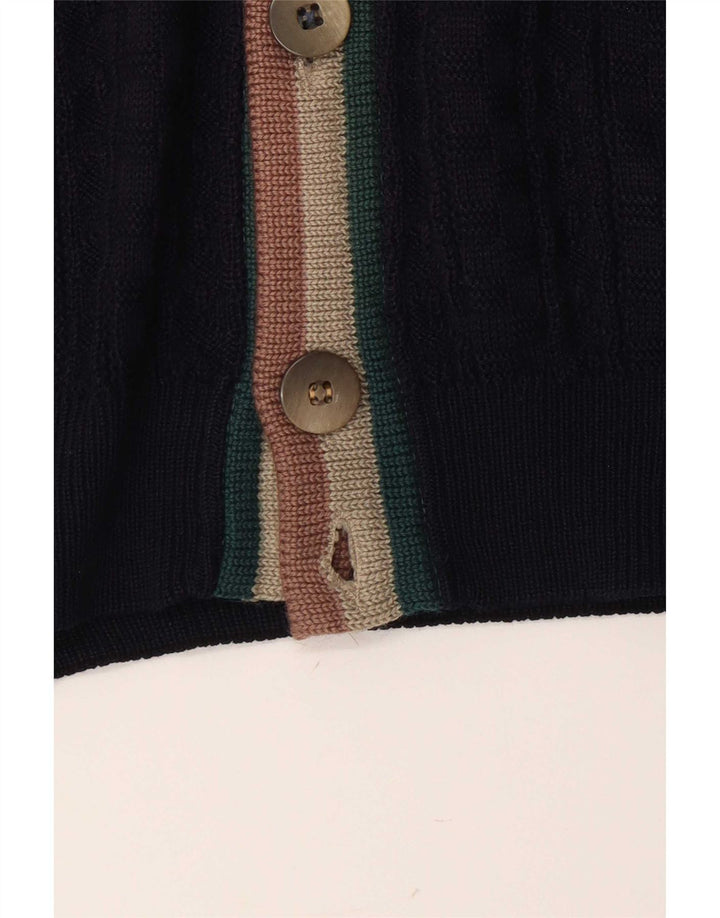 Il Granchio Herren-Strickjacke, groß, Marineblau