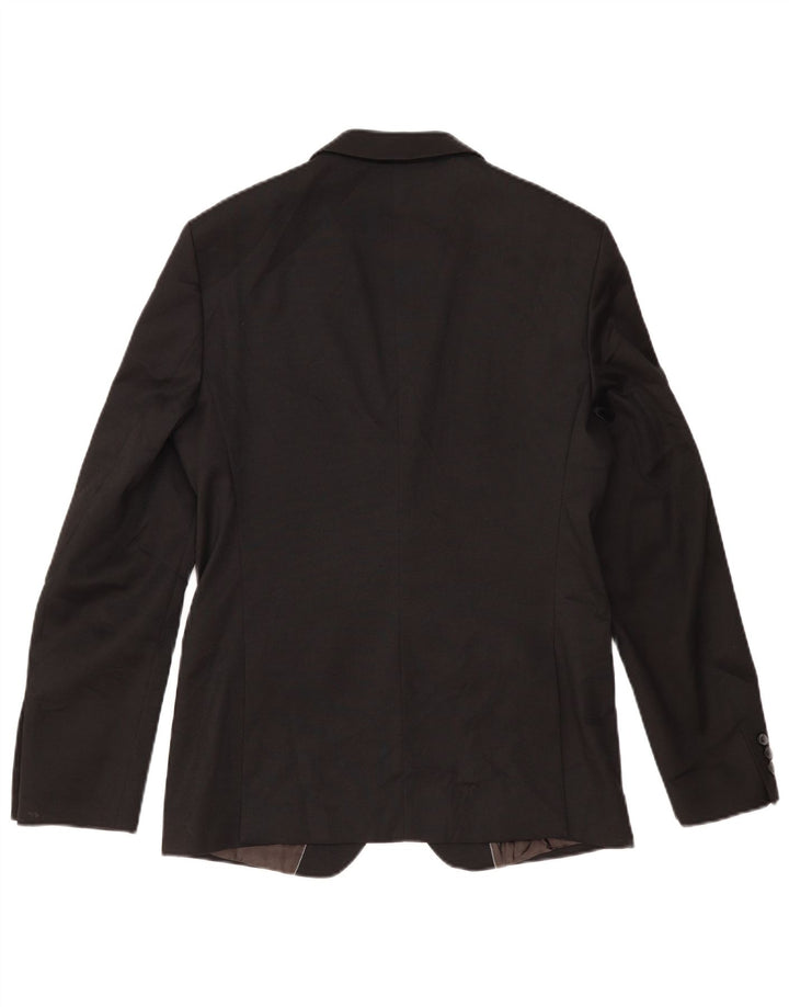 ZARA Herren-Blazer mit 2 Knöpfen, EU 48, mittelschwarz, Polyester