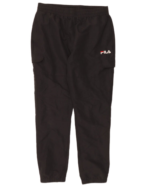Fila Herren Cargo-Trainingshose, Jogginghose, Größe L, Schwarz, Polyester