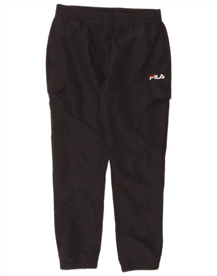 Fila Herren Cargo-Trainingshose, Jogginghose, Größe L, Schwarz, Polyester