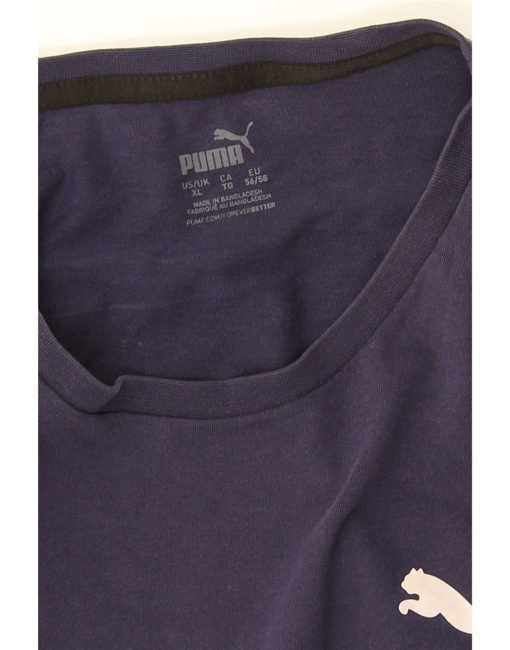 Puma Herren T-Shirt Top XL Marineblau