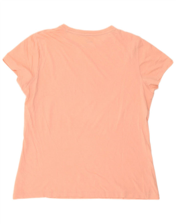 Puma Damen Graphic T-Shirt Top UK 14 Mittelrosa