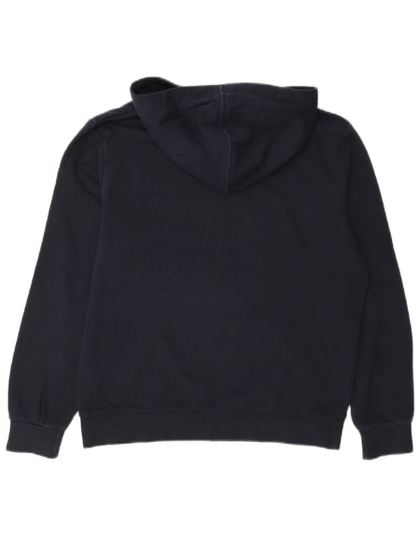 Marks & Spencer Damen-Übergroßer Kapuzenpullover, Größe S, Marineblau, Baumwolle