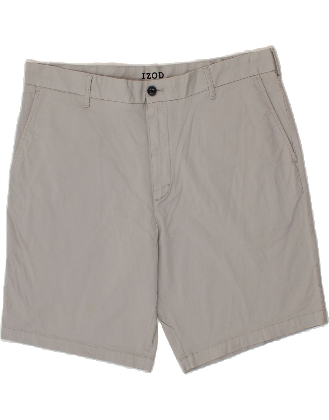 IZOD Mens Chino Shorts W38 XL Grey Cotton Vintage Izod and Second-Hand Izod from Messina Hembry 
