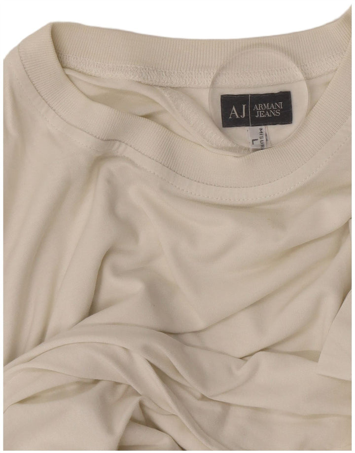 Armani Jeans Herren T-Shirt Top Large Weiß
