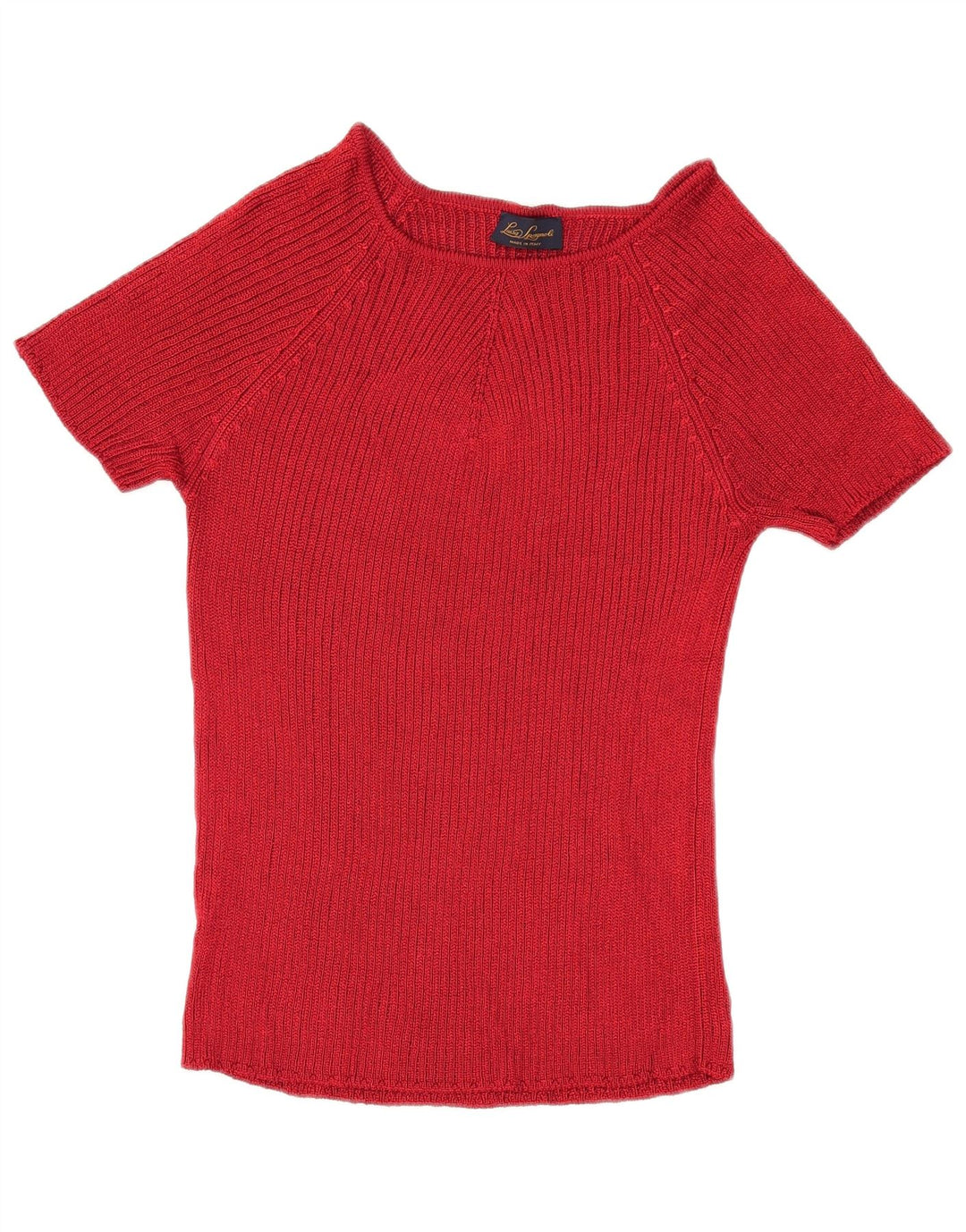 LUISA SPAGNOLI Damen-Pullover mit U-Boot-Ausschnitt, Gr. 14, Rot