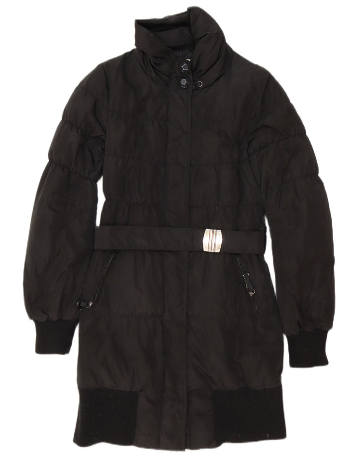 Liu Jo Damen Wattierter Mantel IT 44 Mittelschwarzes Polyester